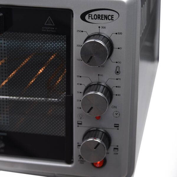 Florence - Four Électrique 52L Gris1500W Avec Tournebroche – Image 2