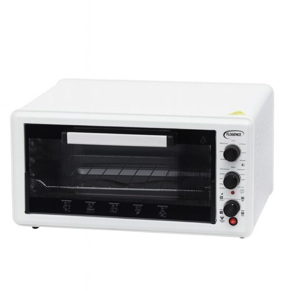 Florence - Four Électrique 52L Blanc 1500W Avec Tournebroche