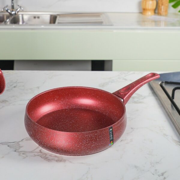 Lines Batterie de Cuisine 19 Pièces Granite Rouge – Image 2