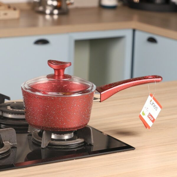 Lines - Batterie de Cuisine 40 Pièces Granite Rouge – Image 10
