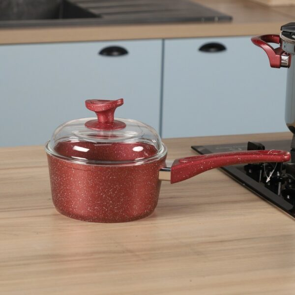 Lines - Batterie de Cuisine 41 Pièces Granite Rouge – Image 7