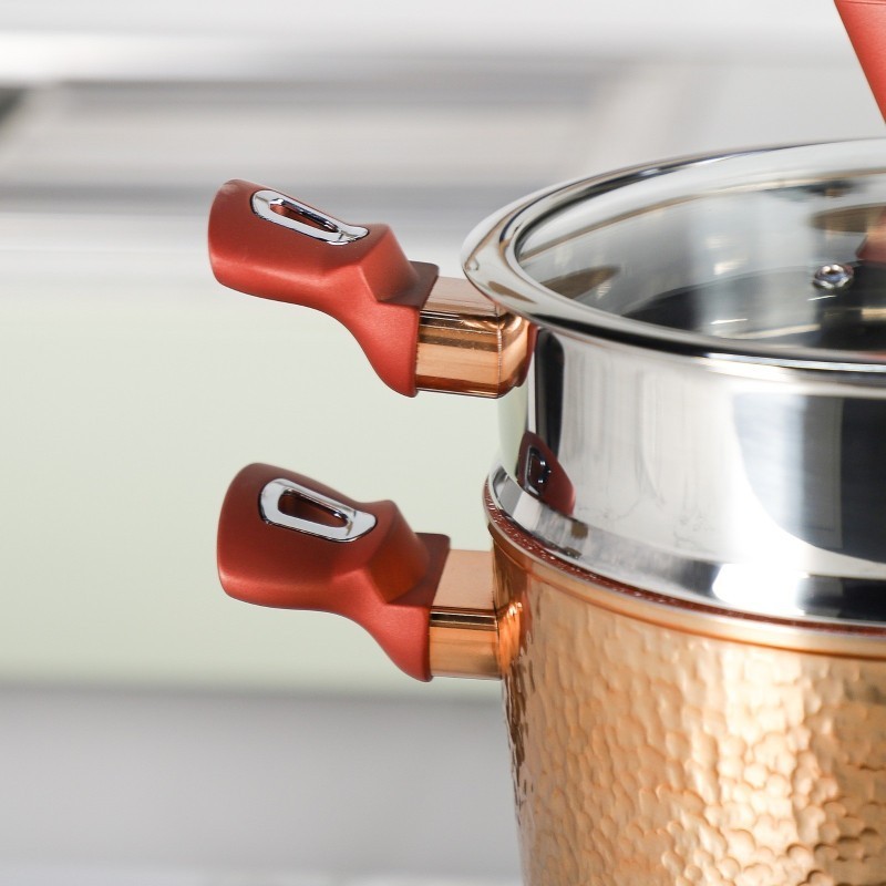 Mixstar - Couscoussier Effet Cuivre 6L 22 cm en Granite – Image 2