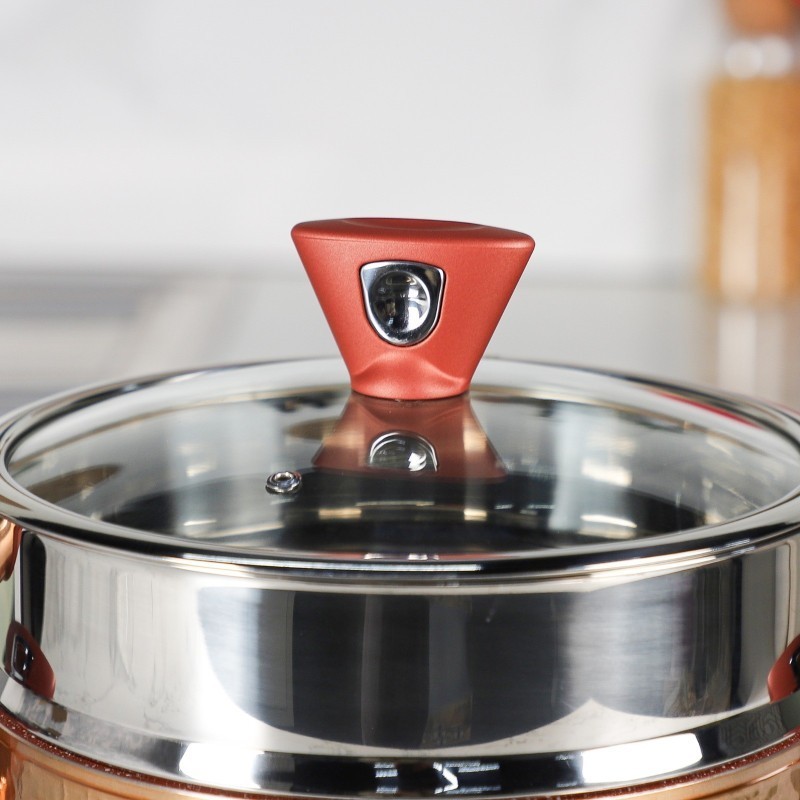 Mixstar - Couscoussier Effet Cuivre 6L 22 cm en Granite – Image 5