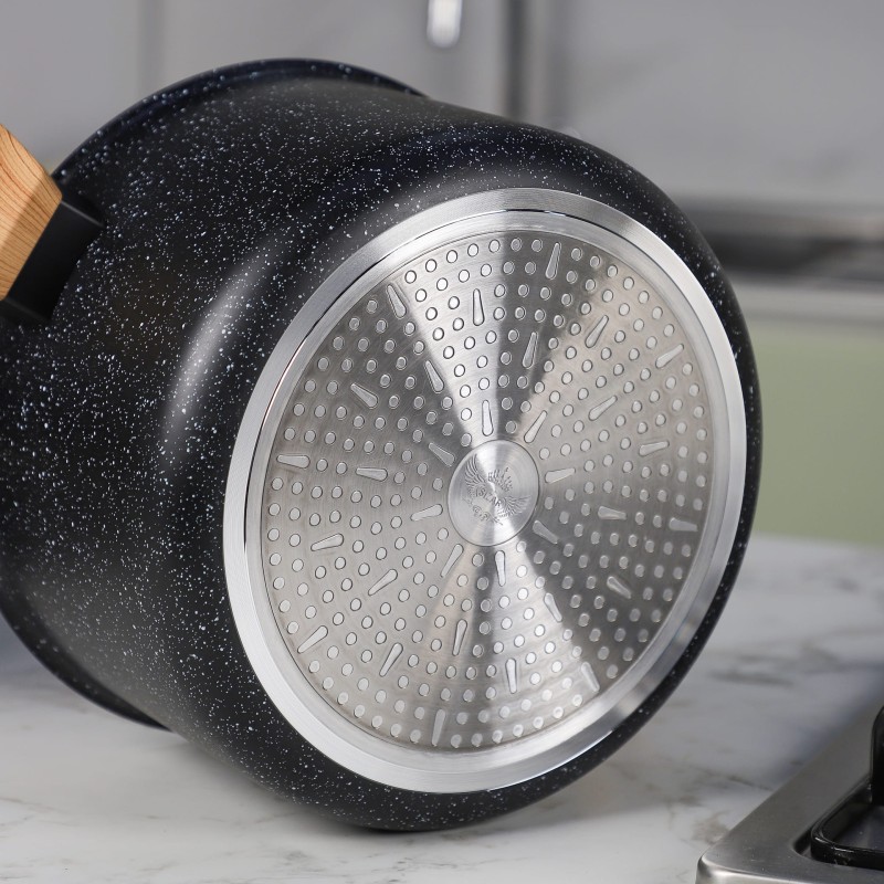 Sizar - Couscoussier en Granite 24 cm Noir – Image 2