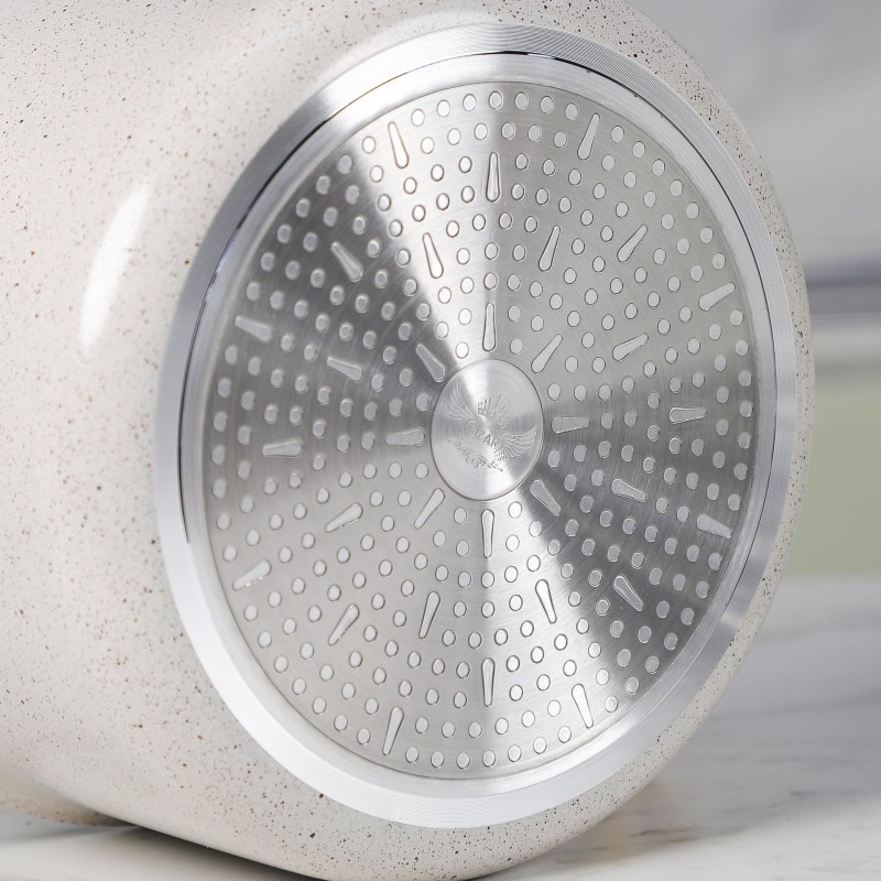 Sizar - Couscoussier en Granite 24 cm Beige – Image 4