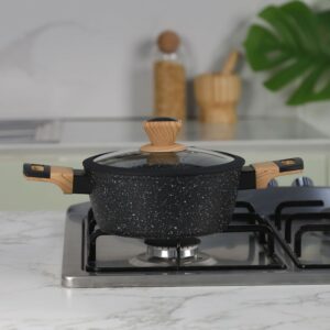 Sizar - Faitout en Granite 20 cm Noir