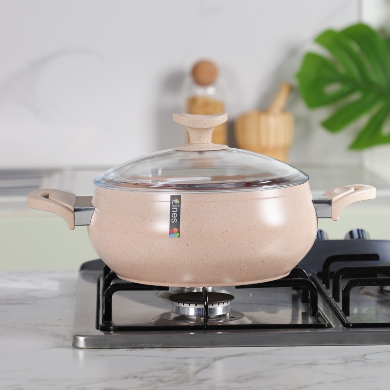 Lines - Faitout en Granite 26 cm Beige