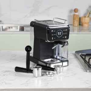 Florence HK-429 - Machine à Café Expresso 5en1Avec Afficheur – 1350W