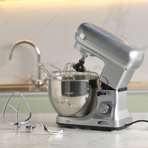Florence MK-3705-Robot Pétrin 5L 1500W Gris
