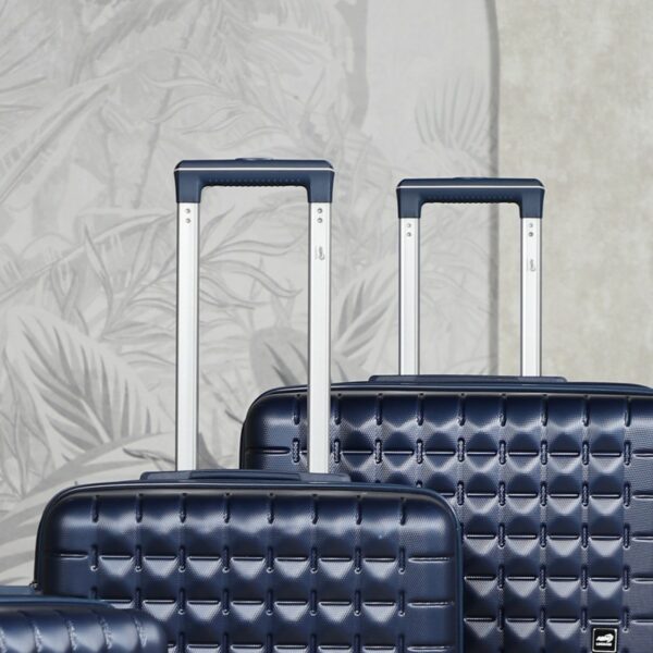 Série de 3 Valises Rigides en ABS Bleu - ABM – Image 3