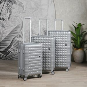 Série de 3 Valises Rigides en ABS Gris - ABM