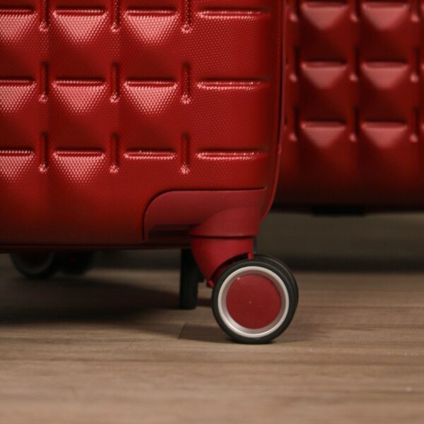 Série de 3 Valises Rigides en ABS Rouge - ABM – Image 4