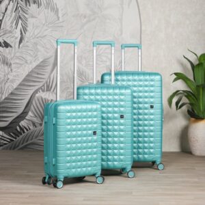 Série de 3 Valises Rigides en ABS Turquoise - ABM