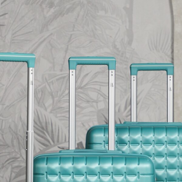 Série de 3 Valises Rigides en ABS Turquoise - ABM – Image 4