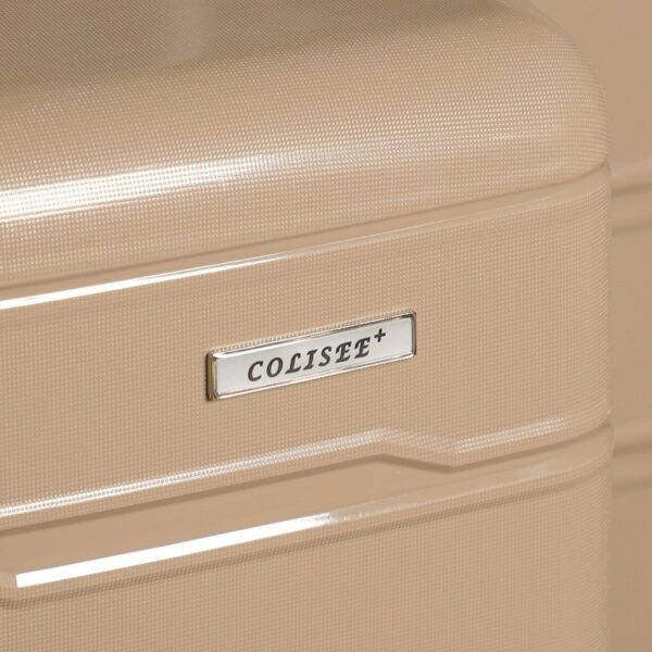 COLISEE+-Set de 3 Valises en Polypropylène Beige Incassable – Image 2