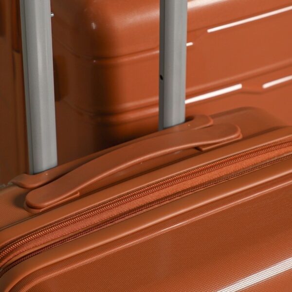 COLISEE+-Set de 3 Valises en Polypropylène Orange Incassable – Image 3