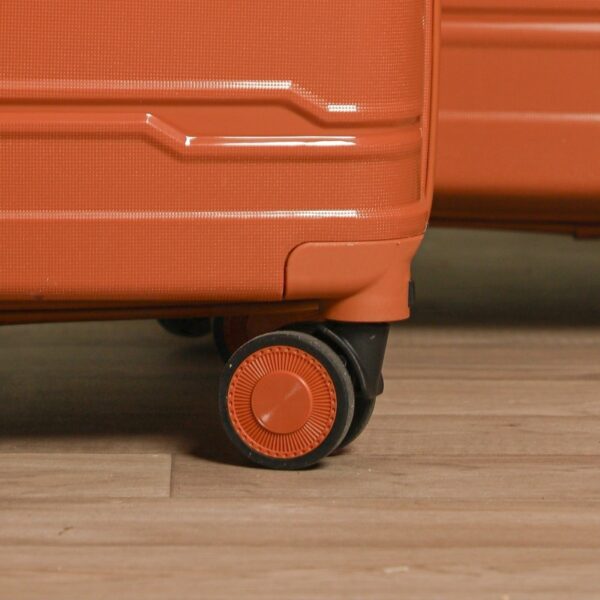 COLISEE+-Set de 3 Valises en Polypropylène Orange Incassable – Image 2