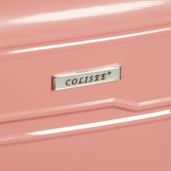 COLISEE+-Set de 3 Valises en Polypropylène Rose Incassable – Image 4