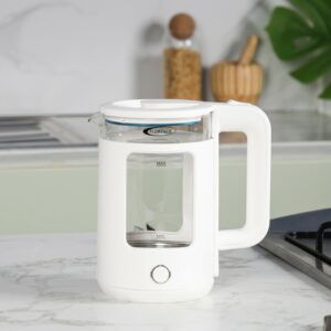 Florence HK-414- Bouilloire Électrique En Verre 2L 2000W Blanc