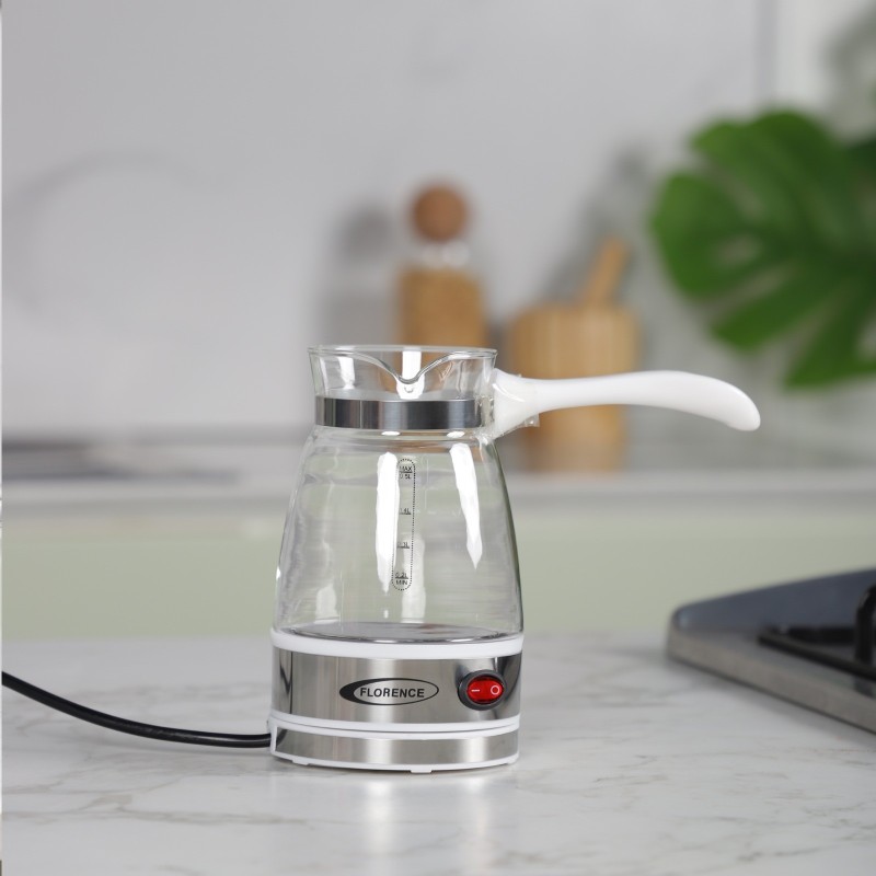 Florence HK-426- Cafetière à Café Turc 600W 0,5L Blanc