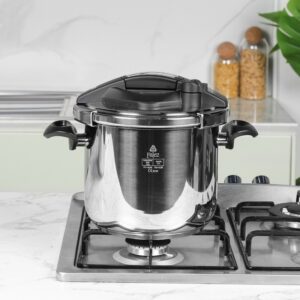 Falez- Cocotte 7L Inox 18/10 avec Manche Noir
