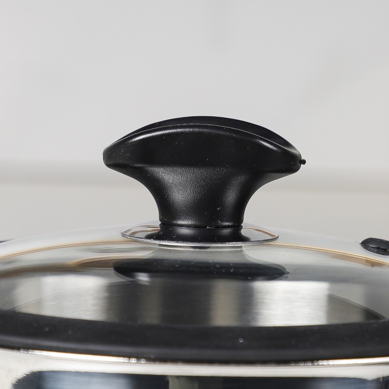 Falez- Faitout 24 cm Inox 18/10 avec Manche Noir – Image 3