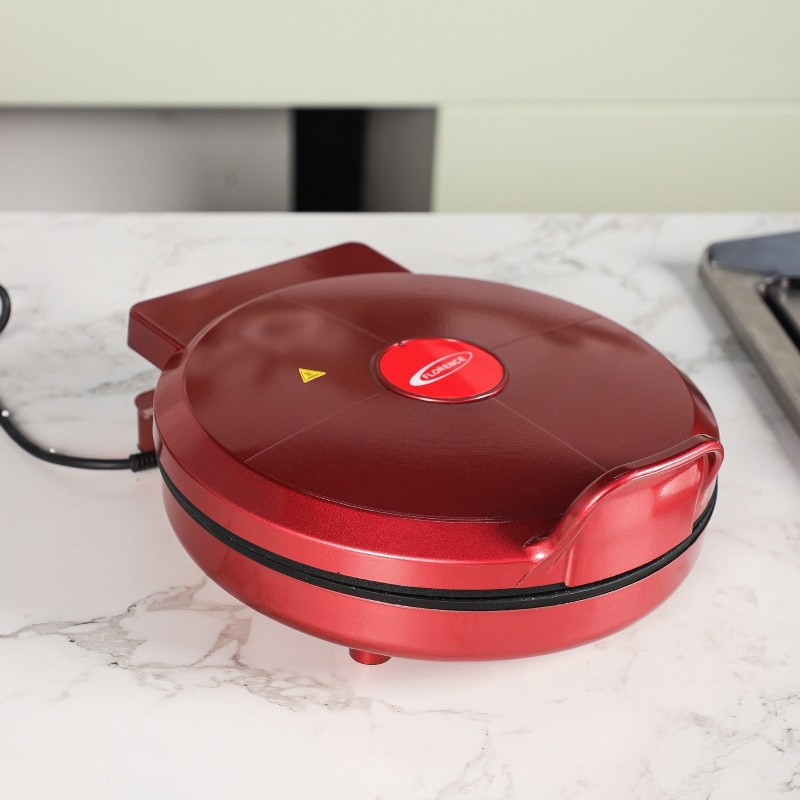 Florence HK-418- Machine à Pizza 30cm 1100W Rouge – Image 2