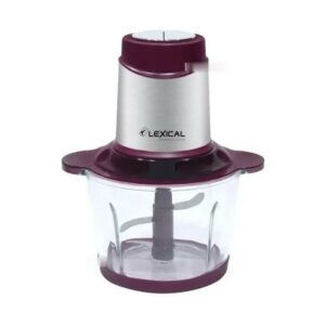 Lexical LCH-1911- Mini Hachoir 2L 300W Bol en Verre Violet