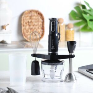 Florence HK-335- Mixeur Plongeant 4en1 600W Noir