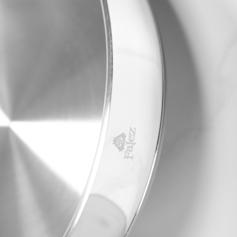 Falez- Poêle 28 cm Inox 18/10 avec Manche Noir – Image 3