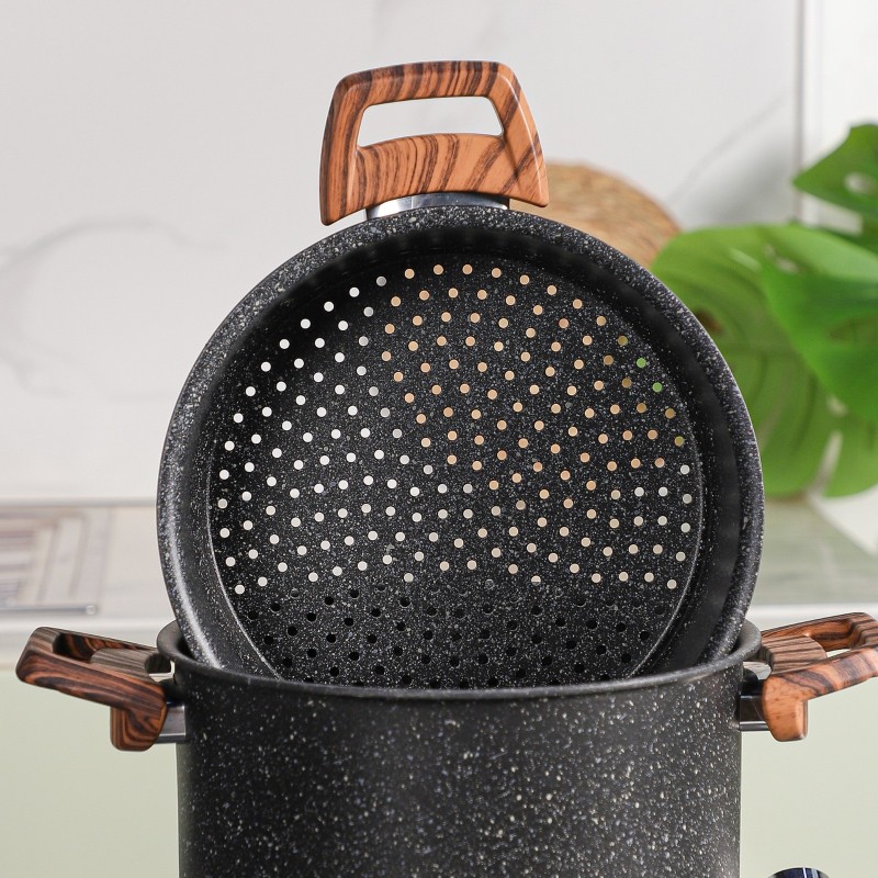 Falez - Batterie de Cuisine en Granite 37 Pièces Noir – Image 6