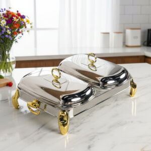 Chauffe-Plat Rectangulaire en Acier Inoxydable