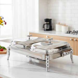 Chauffe-Plat Rectangulaire en Acier Inoxydable