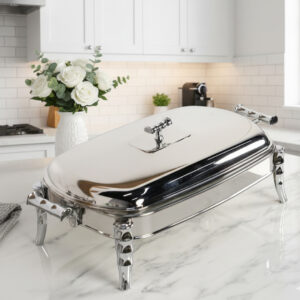 Chauffe-Plat Rectangulaire en Acier Inoxydable