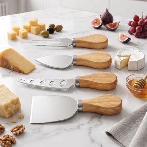 Set de 4 Couteaux à Fromage en Inox