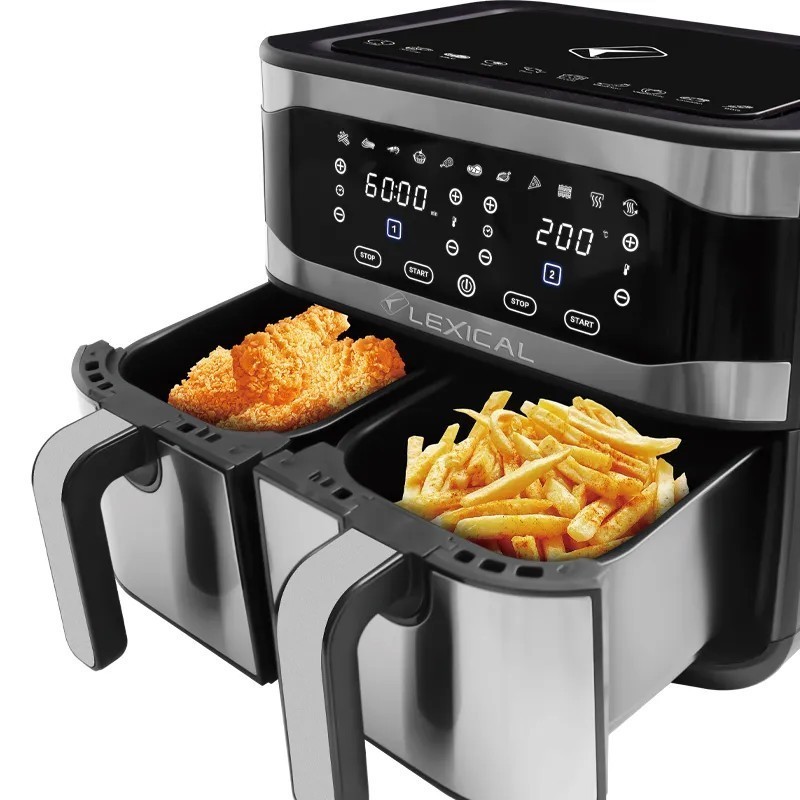 Lexical LAF-3081 - Air Fryer Double Grille 1700W 9L – Image 2