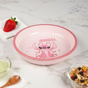 Assiette Enfant en Céramique – Modèle Angel Rose