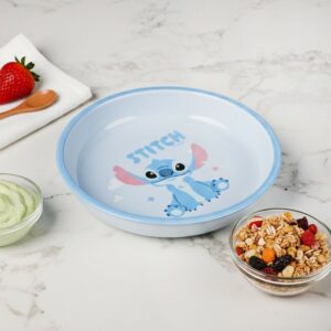 Assiette Enfant en Céramique – Modèle Stich Bleu