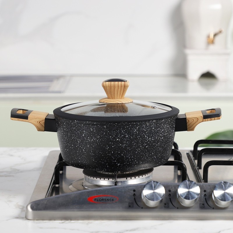 Sizar- Batterie de cuisine 9 pièces en granite Noir – Image 3