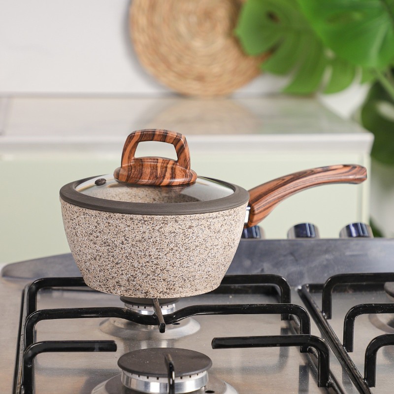 Falez - Batterie de Cuisine en Granite 37 Pièces Beige – Image 4