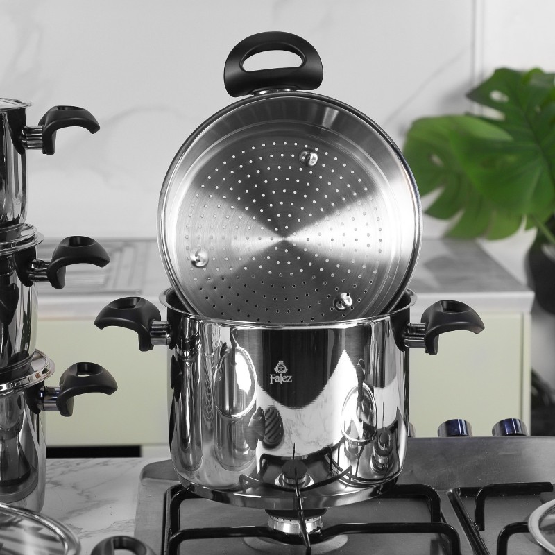 Falez- Batterie de Cuisine 43 Pièces Inox 18/10 Black Edition – Image 5