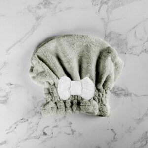 Bonnet de Bain en Microfibre avec Nœud