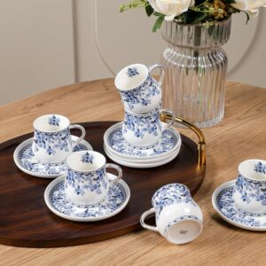 Service à Café en Porcelaine 12 Pièces