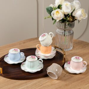 Service à Café en Porcelaine 12 Pièces