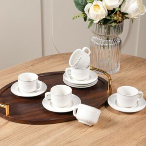 Service à Café en Porcelaine 12 Pièces