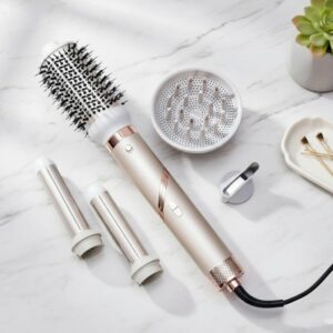 Florence HK-455 - Coffret Brosse Soufflante 5En1 1000W - 38000RPM