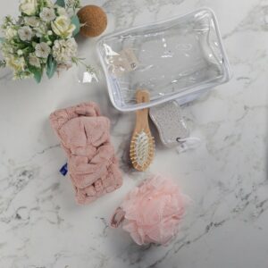 Coffret Bain & Spa 5 Pièces avec Trousse Transparente