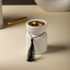 Encensoir Moderne en Céramique avec Dorure Intérieure