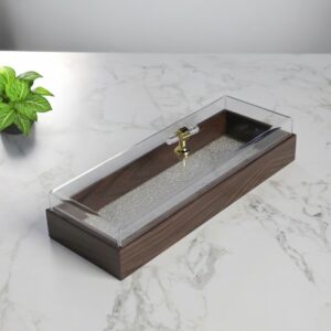 Plateau Rectangulaire avec Couvercle Transparent