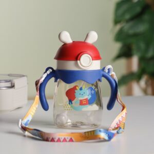 Gourde d'eau 370ml avec Paille et Sangle